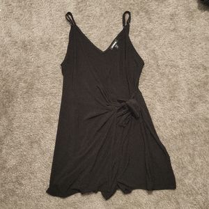 Medium Express Black Wrap Romper